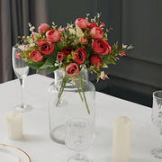 4 Bouquets 12" Silk Mini Ranunculus Artificial Flowers