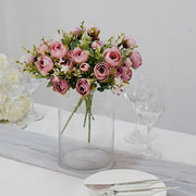 4 Bouquets 12" Silk Mini Ranunculus Artificial Flowers