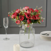 4 Bouquets 12" Silk Mini Ranunculus Artificial Flowers