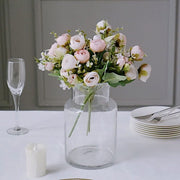 4 Bouquets 12" Silk Mini Ranunculus Artificial Flowers