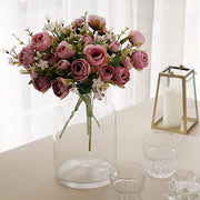 4 Bouquets 12" Silk Mini Ranunculus Artificial Flowers