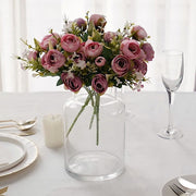 4 Bouquets 12" Silk Mini Ranunculus Artificial Flowers