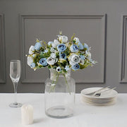 4 Bouquets 12" Silk Mini Ranunculus Artificial Flowers