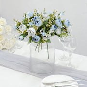 4 Bouquets 12" Silk Mini Ranunculus Artificial Flowers