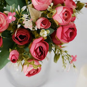 4 Bouquets 12" Silk Mini Ranunculus Artificial Flowers