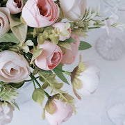 4 Bouquets 12" Silk Mini Ranunculus Artificial Flowers