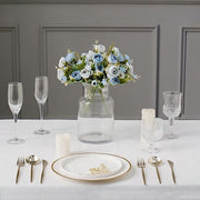 4 Bouquets 12" Silk Mini Ranunculus Artificial Flowers