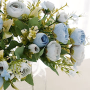 4 Bouquets 12" Silk Mini Ranunculus Artificial Flowers