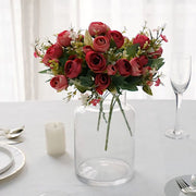 4 Bouquets 12" Silk Mini Ranunculus Artificial Flowers