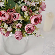 4 Bouquets 12" Silk Mini Ranunculus Artificial Flowers