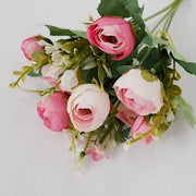 4 Bouquets 12" Silk Mini Ranunculus Artificial Flowers