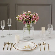 4 Bouquets 12" Silk Mini Ranunculus Artificial Flowers