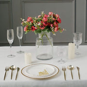 4 Bouquets 12" Silk Mini Ranunculus Artificial Flowers