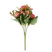 4 Bouquets 12" Silk Mini Ranunculus Artificial Flowers ARTI_BOUQ_PEO13_RED