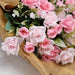 4 Bushes 12" Silk Roses Artificial Flowers Bouquets