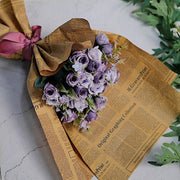 4 Bushes 12" Silk Roses Artificial Flowers Bouquets