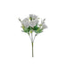 4 Bushes 12" Silk Roses Artificial Flowers Bouquets ARTI_RS006_WHT