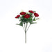 4 Bushes 12" tall Silk Artificial Peony Flowers Bouquets Arrangements ARTI_BOUQ_PEO08_RED