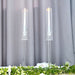 4 Crystal Hurricane Taper Candle Holders with Cylinder Glass Shades - Clear CHDLR_GLAS_041_SET_CLR