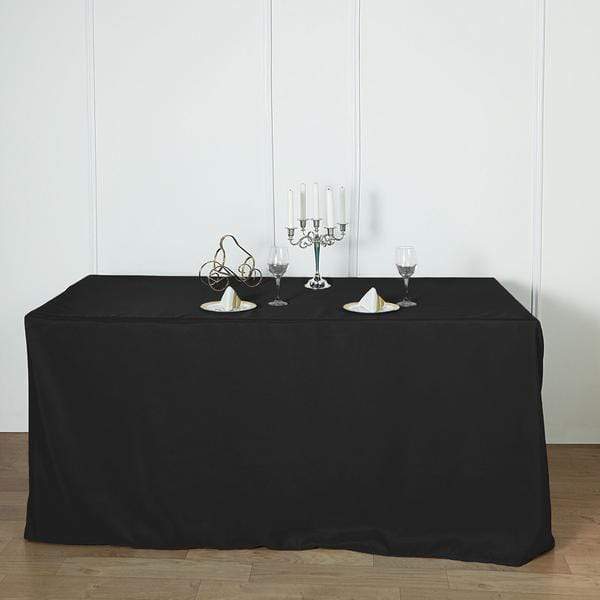 4 ft Fitted Polyester Tablecloth 48