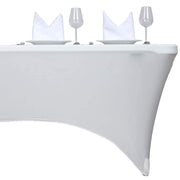 4 ft Fitted Spandex Tablecloth 48" x 30" x 30" - Ivory TAB_REC_SPX4FT_IVR