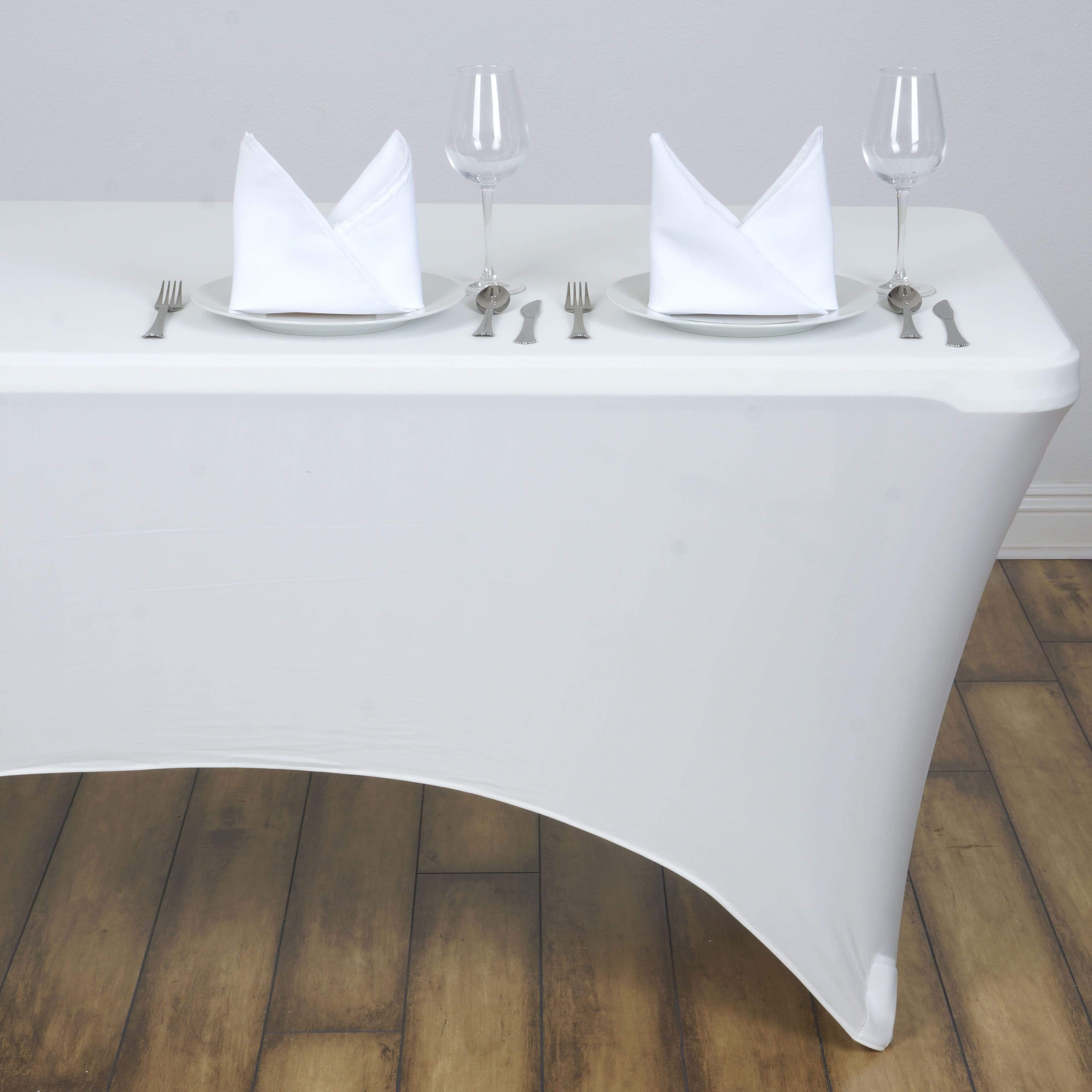 4 ft Fitted Spandex Tablecloth 48