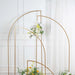 4 Half Moon Shape Metal Floral Display Frame Wedding Backdrop Stand Set - Gold IRON_STND13_SET_GOLD
