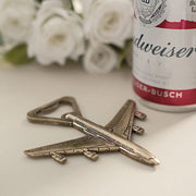 4" Metal Airplane Bottle Opener with Gift Box Wedding Favor - Antique Gold FAV_OPN_TRVL_GOLD