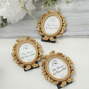 4 Mini 4" Baroque Oval Picture Frames Wedding Favors - Gold FAV_FRM_003_GOLD