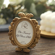 4 Mini 4" Baroque Oval Picture Frames Wedding Favors - Gold FAV_FRM_003_GOLD
