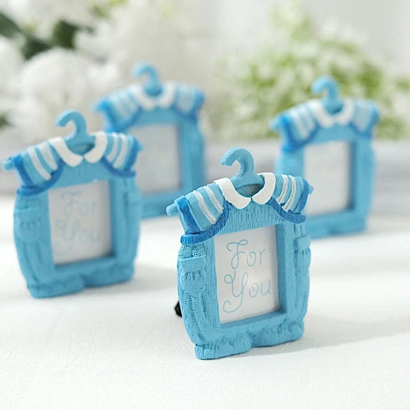 4 Mini 4" Picture Frames Newborn Clothes Baby Shower Party Favors