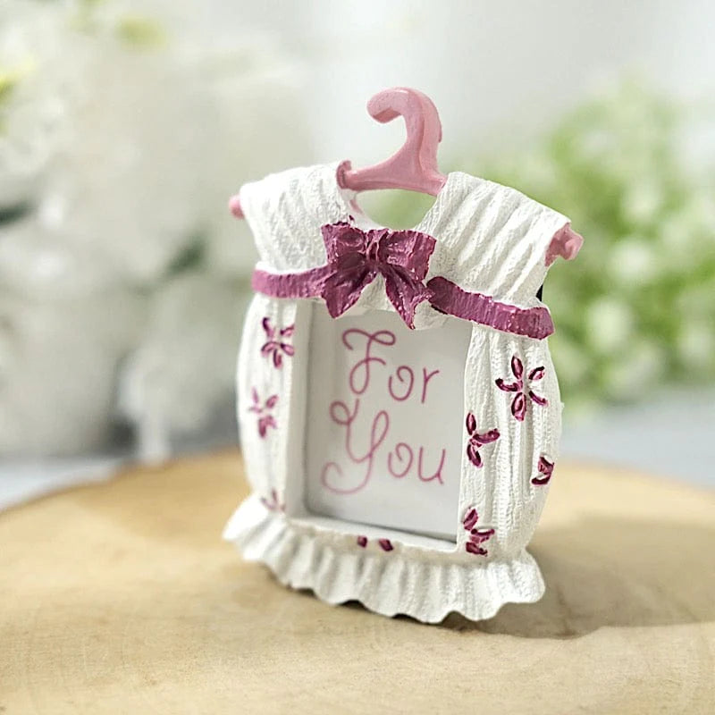 4 Mini 4" Picture Frames Newborn Clothes Baby Shower Party Favors