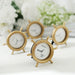 4 Mini Ship Wheel 3.5" Round Picture Frames Wedding Favors - Gold FAV_FRM_001_GOLD
