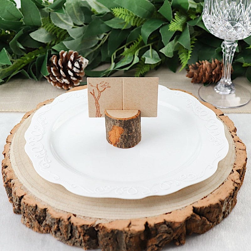 4 Natural Wooden Wedding Placecards and Holders CARD_WOOD02_NAT