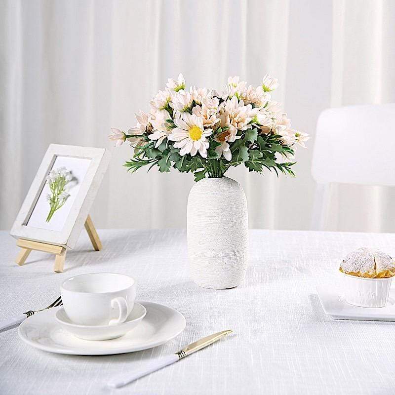 4 pcs 11" tall Faux Silk Daisy Flowers Bushes