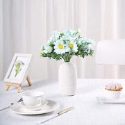 4 pcs 11" tall Faux Silk Daisy Flowers Bushes