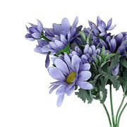 4 pcs 11" tall Faux Silk Daisy Flowers Bushes