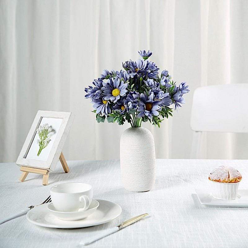 4 pcs 11" tall Faux Silk Daisy Flowers Bushes