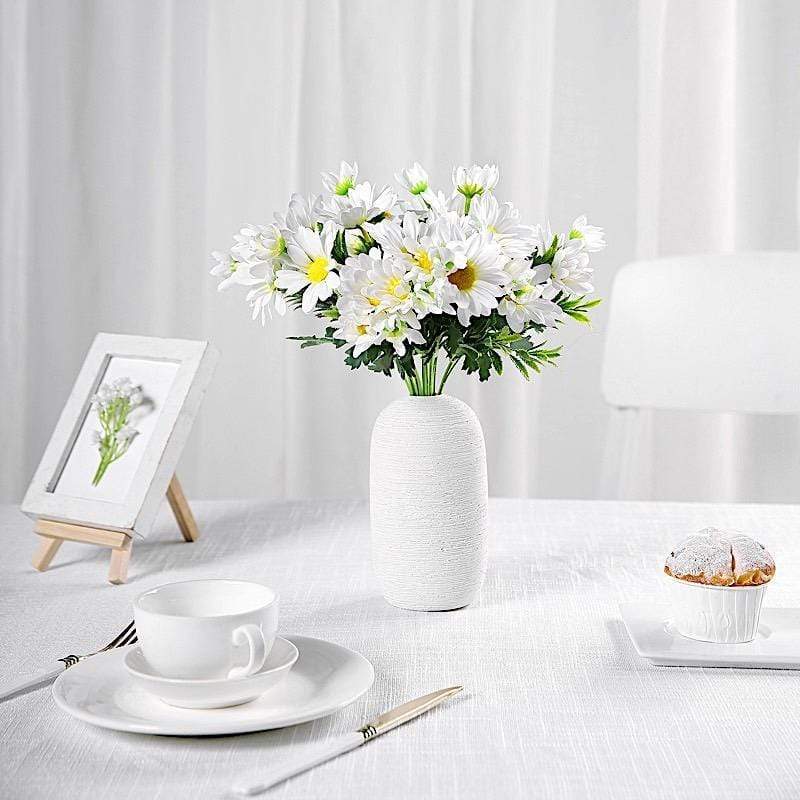 4 pcs 11" tall Faux Silk Daisy Flowers Bushes