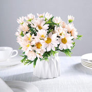 4 pcs 11" tall Faux Silk Daisy Flowers Bushes