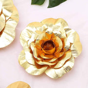 4 pcs 12" wide Artificial Large Roses Flowers for Wall Backdrop