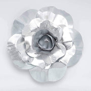 4 pcs 12" wide Artificial Large Roses Flowers for Wall Backdrop FOAM_FLO001_12_SILV