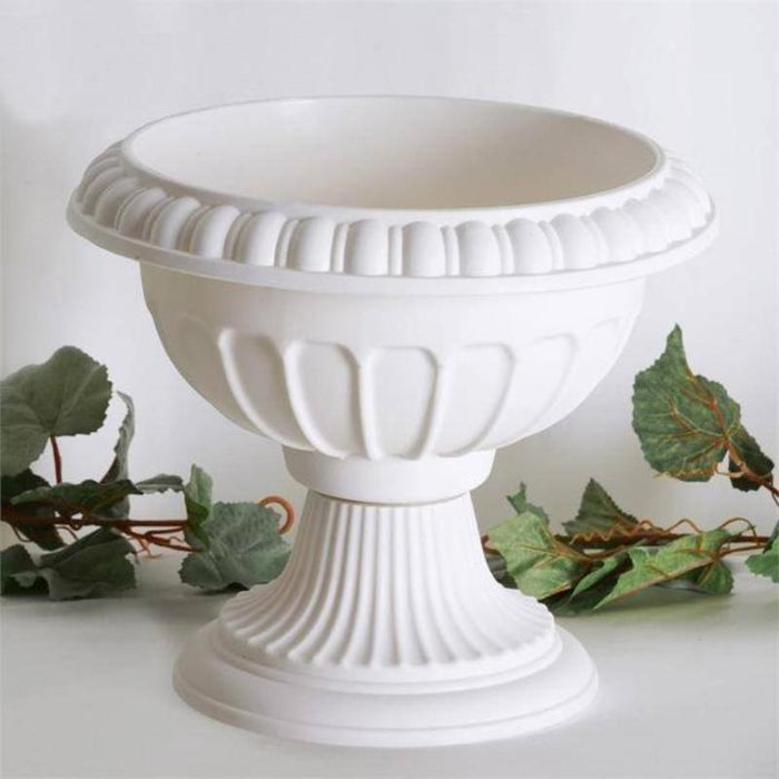 4 pcs 12" wide Decorative Roman Wedding Flower Pots - Off White PROP_ROMA_06
