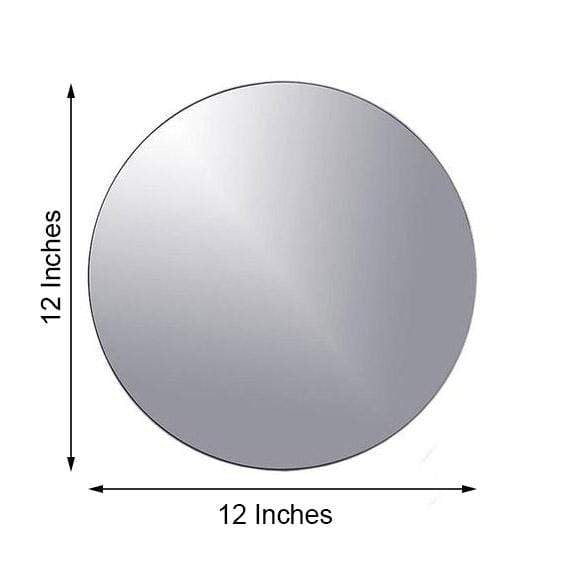 4 pcs 12" wide Round Mirrors Centerpieces MIRR_12_RND