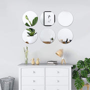 4 pcs 12" wide Round Mirrors Centerpieces MIRR_12_RND