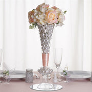 4 pcs 15" tall Trumpet Glass Wedding Vases - Clear VASE_A20