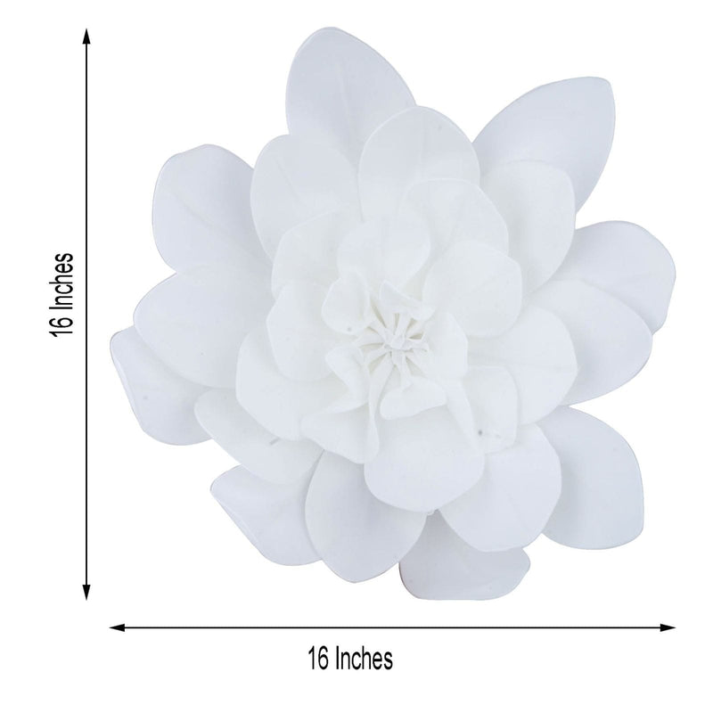 4 pcs 16" wide Artificial Daisy Flowers for Wall Backdrop