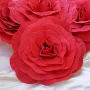 4 pcs 16" wide Artificial Large Roses Flowers for Wall Backdrop