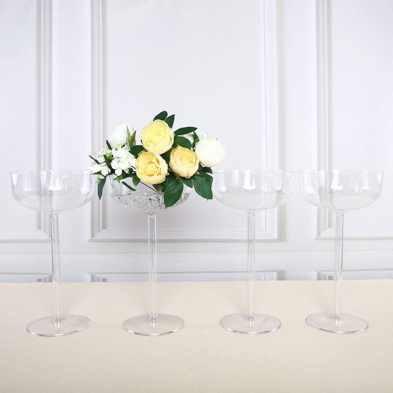 4 pcs 18" Big Plastic Vases Cups Wedding Centerpieces - Clear PROP_CUPK_001