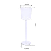 4 pcs 18" Small Plastic Vases Cups Wedding Centerpieces - Clear PROP_CUPK_004